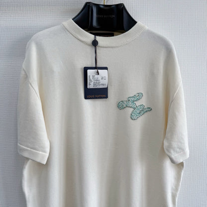 Tee-shirt lv manches courtes ornementé