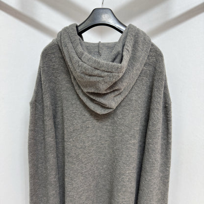 Sweat à capuche en laine Loew gris 10/10