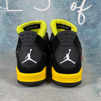 AJ4 Jordan 4 Retro black yellow 1:1 STOCK