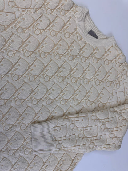 Pull Cd oblique  ecru beige