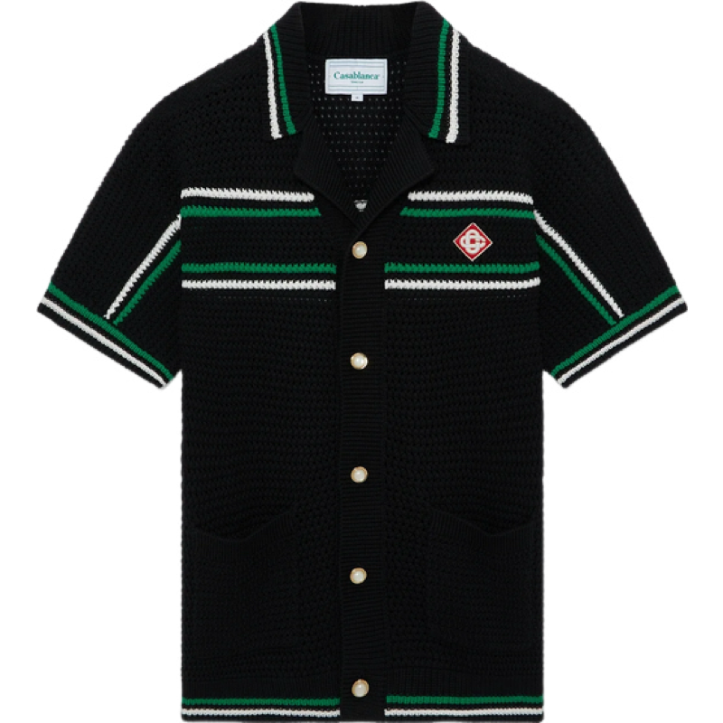 Casa tennis crochet shirt manches courtes