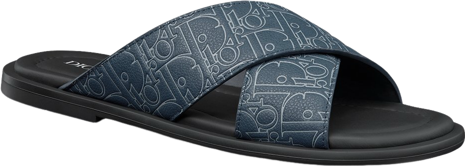 Sandale CD Alias Cuir Dior Gravity Outline bleu marine