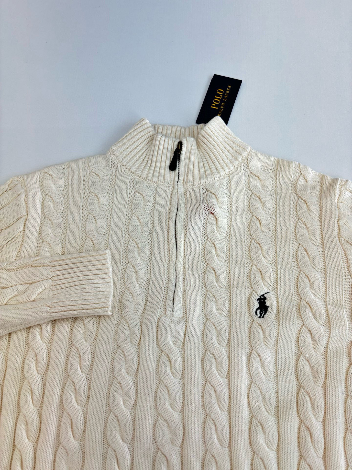 PULL RALPH BEIGE ZIPPÉ