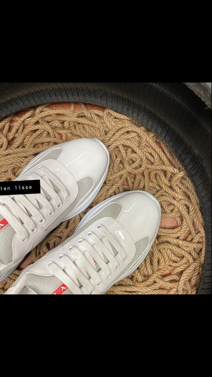 Sneakers Prd America ´ s Cup  tissu bike lisse white