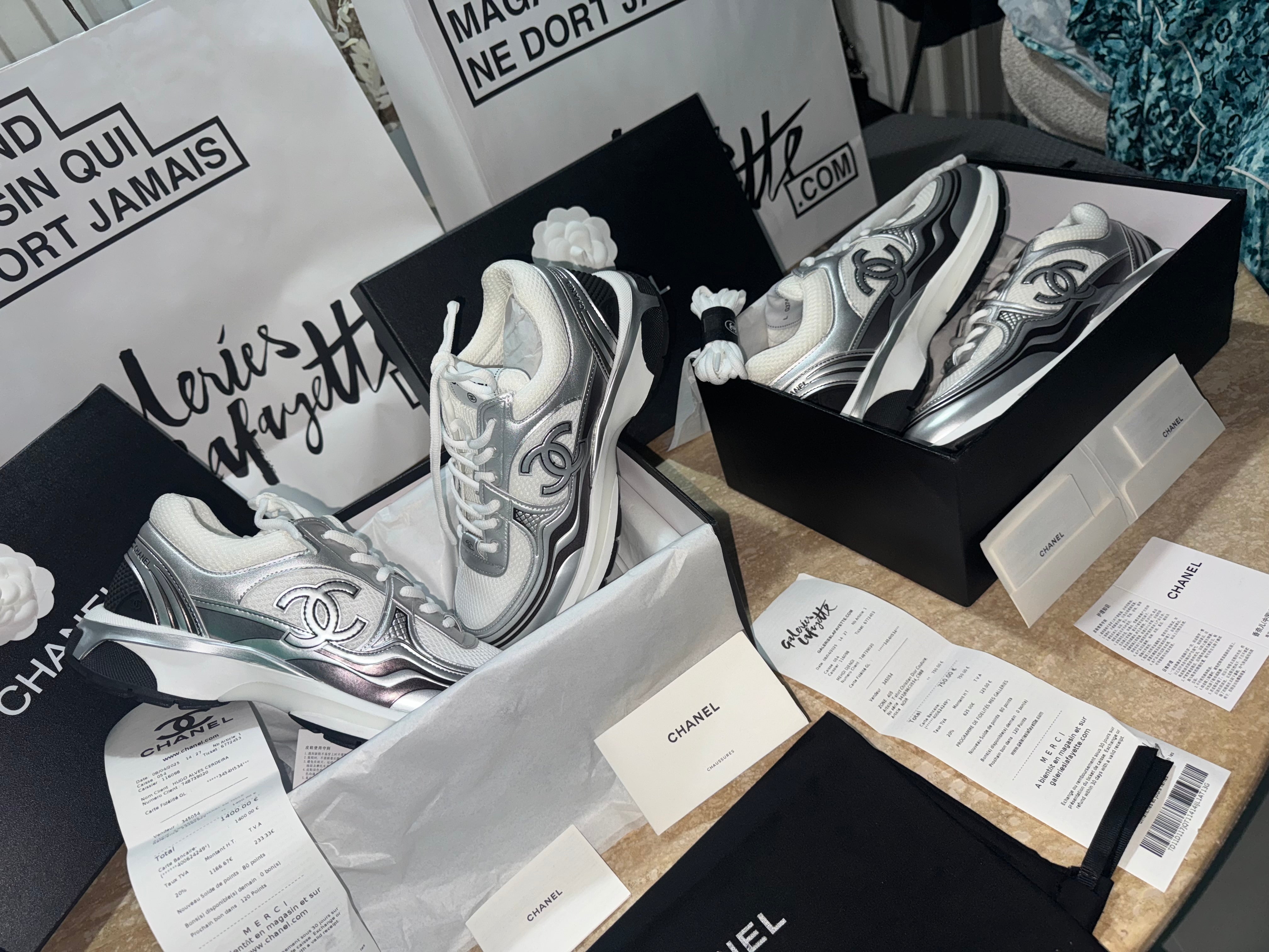 Sneakers Chanl ( EXCLU ) packaging complet facture 10/10