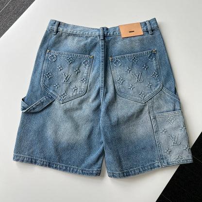 LV CARPENTIER DENIM KURZ BLAU