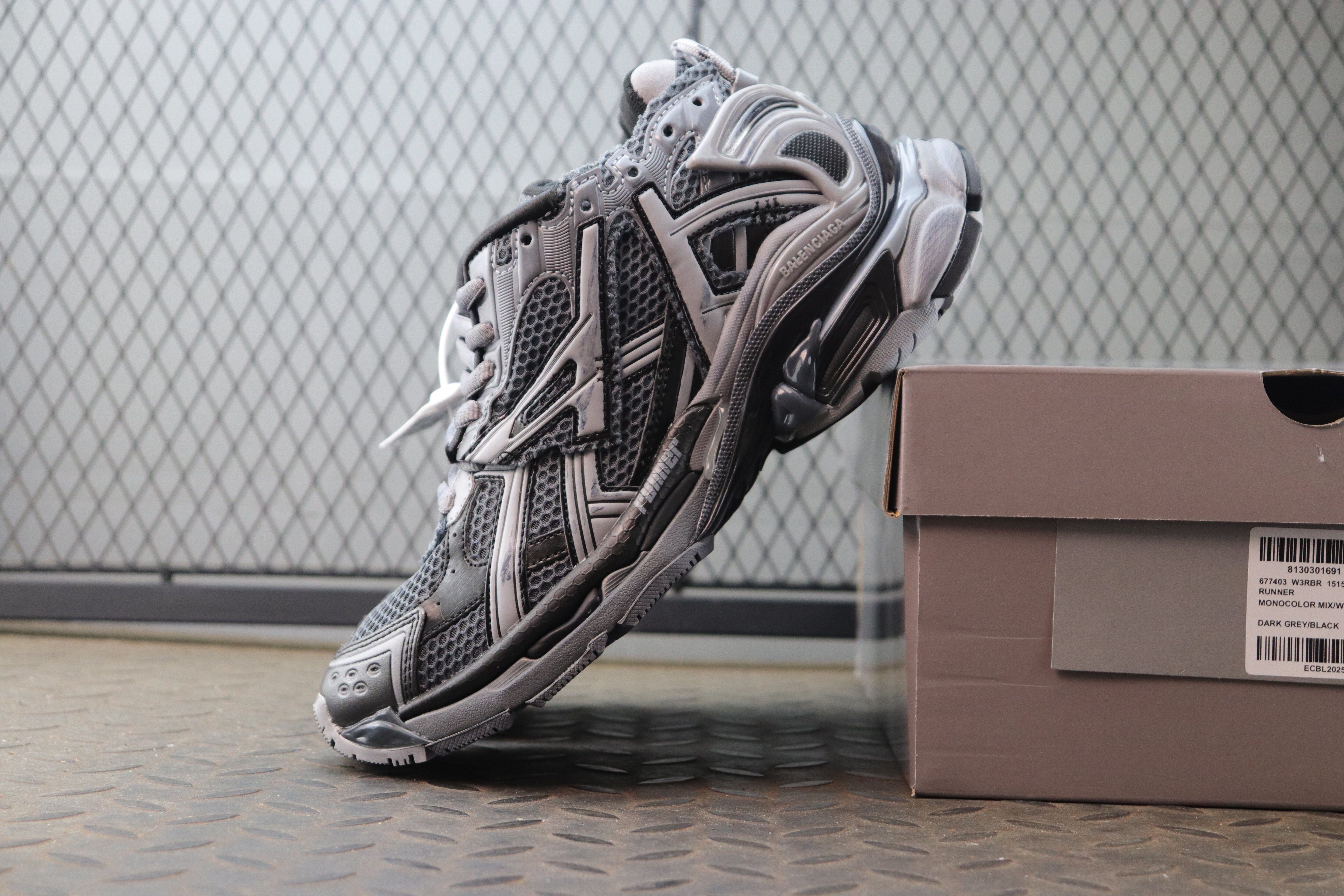 Blncg Runner noir gris facture