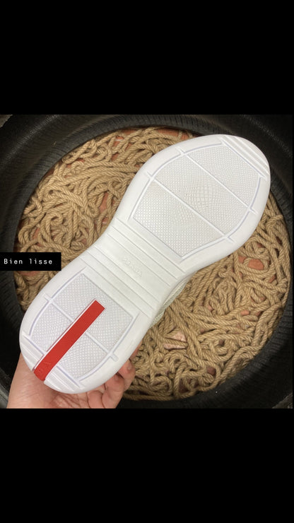 Sneakers Prd America ´ s Cup  tissu bike lisse white