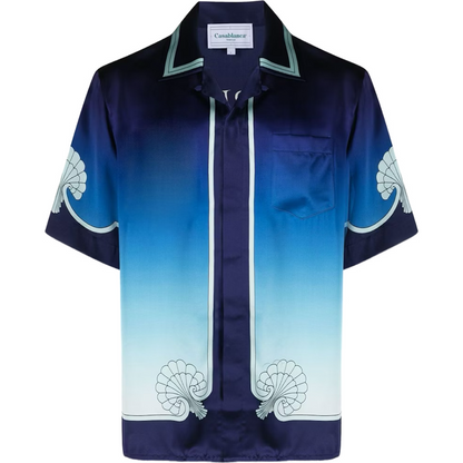 Chemise cubaine à imprimé graphique ensemble