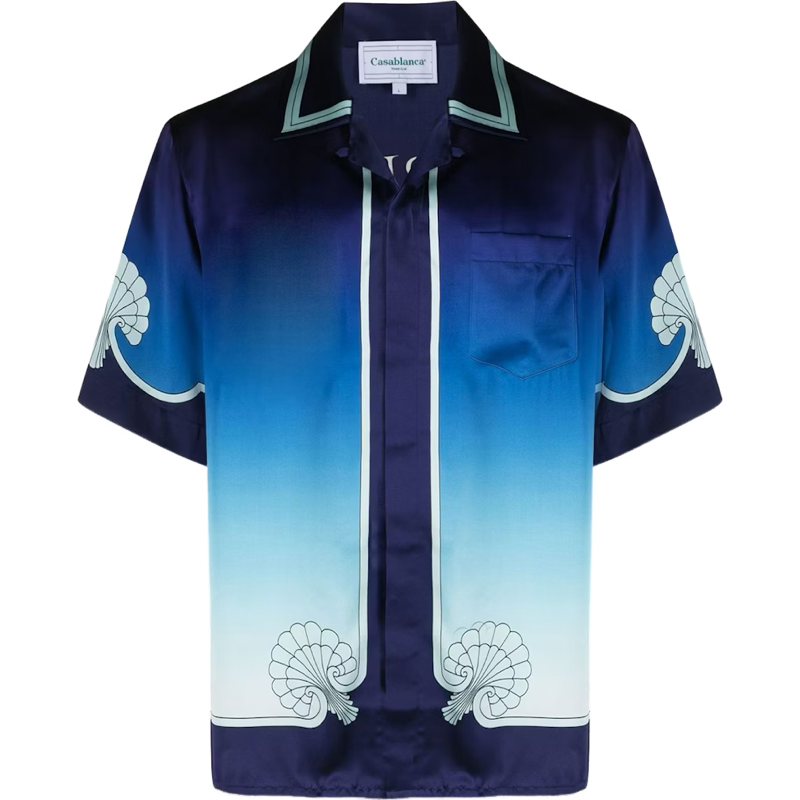 Chemise cubaine à imprimé graphique ensemble
