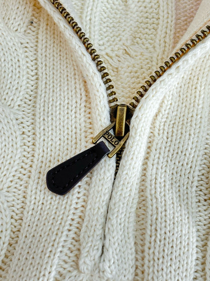 PULL RALPH BEIGE ZIPPÉ