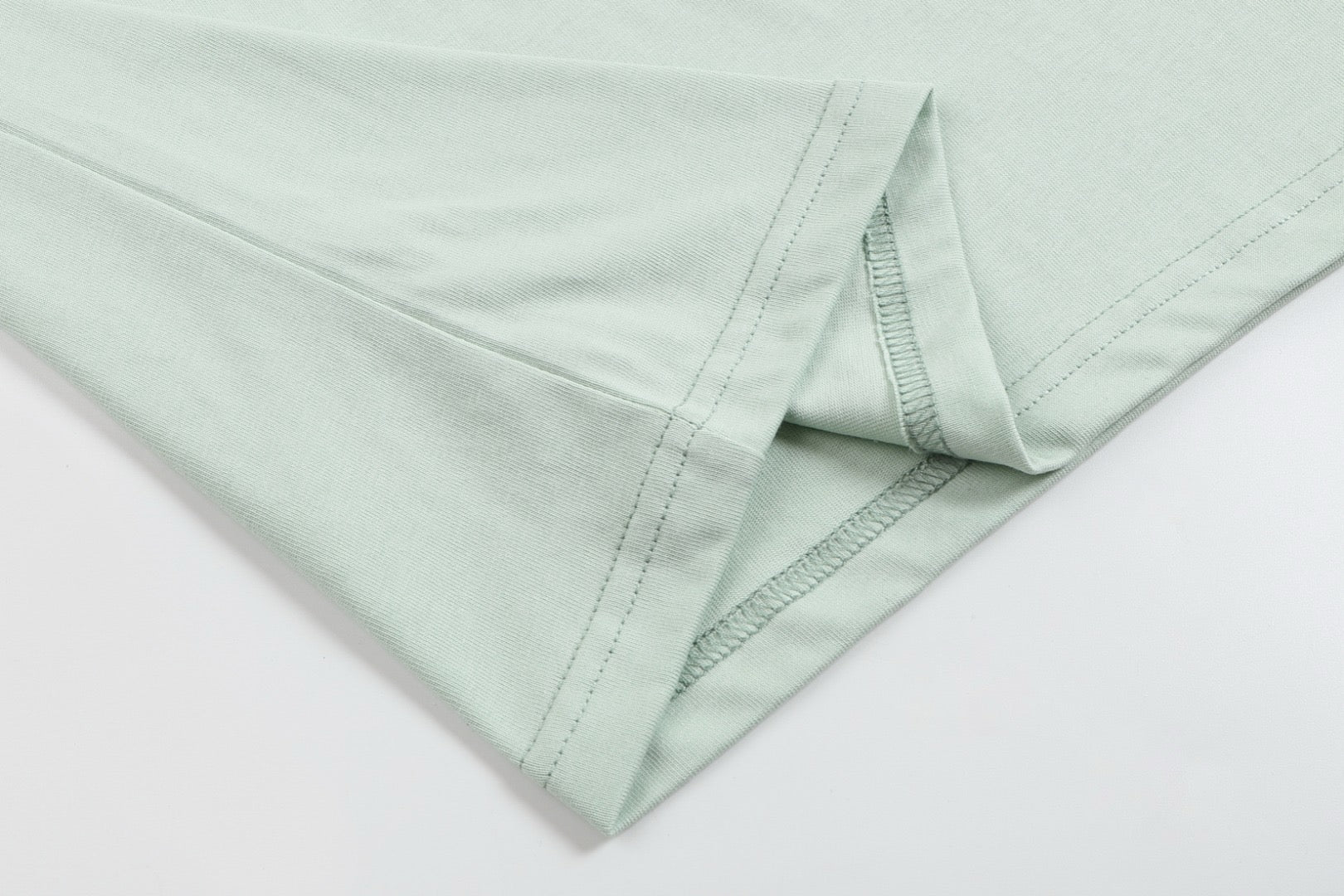 T-shirt vert à logo ami de cœur pastels