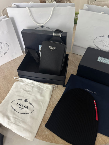 Sacoche Prd Brique Saffiano 10/10 📦🚚⚡️