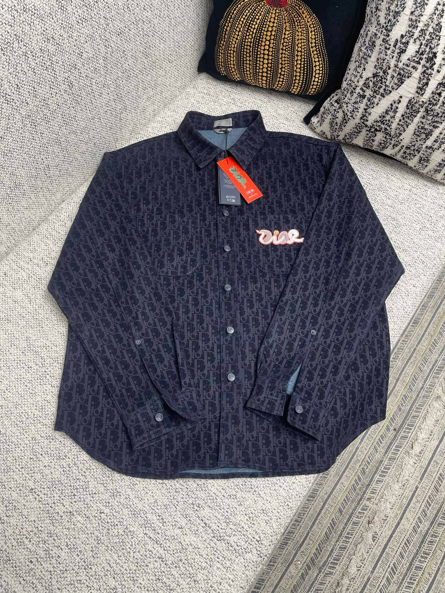 Surchemise CD AND KAWS Denim de coton mélangé bleu 10/10