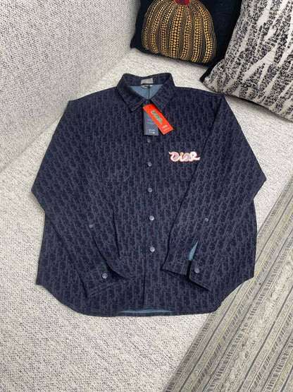 Surchemise CD AND KAWS Denim de coton mélangé bleu 10/10
