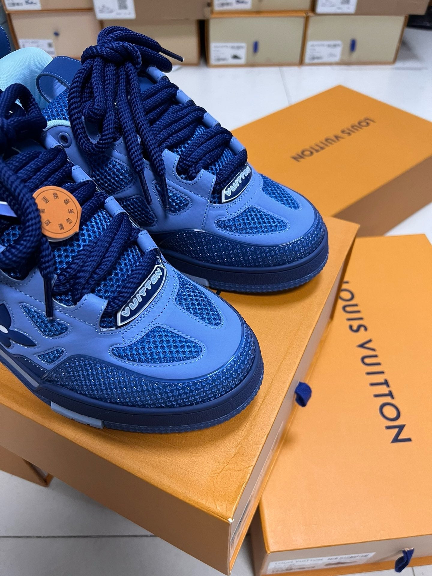 Sneakers Lv Skate bleu  10/10 facture