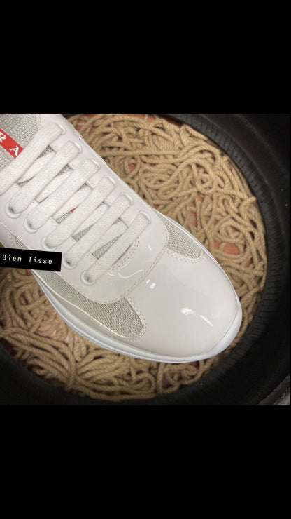 Sneakers Prd America ´ s Cup  tissu bike lisse white