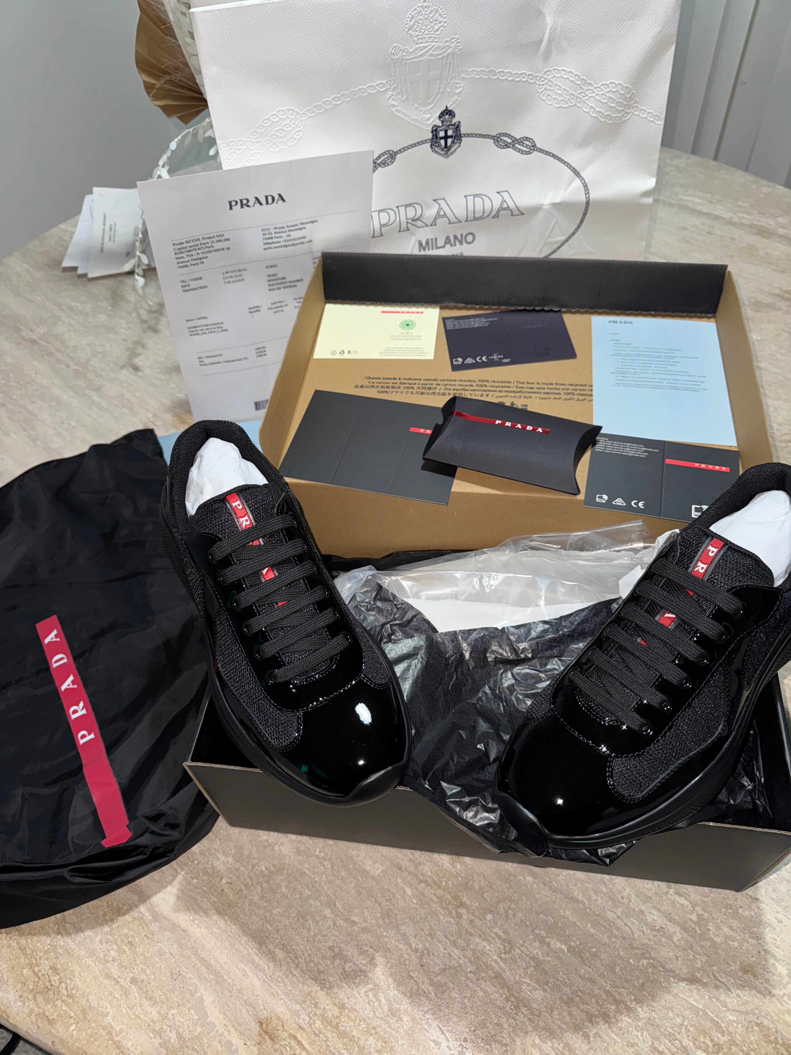 Sneakers Prd America ´ s Cup  tissu bike lisse black 10/10 V3S