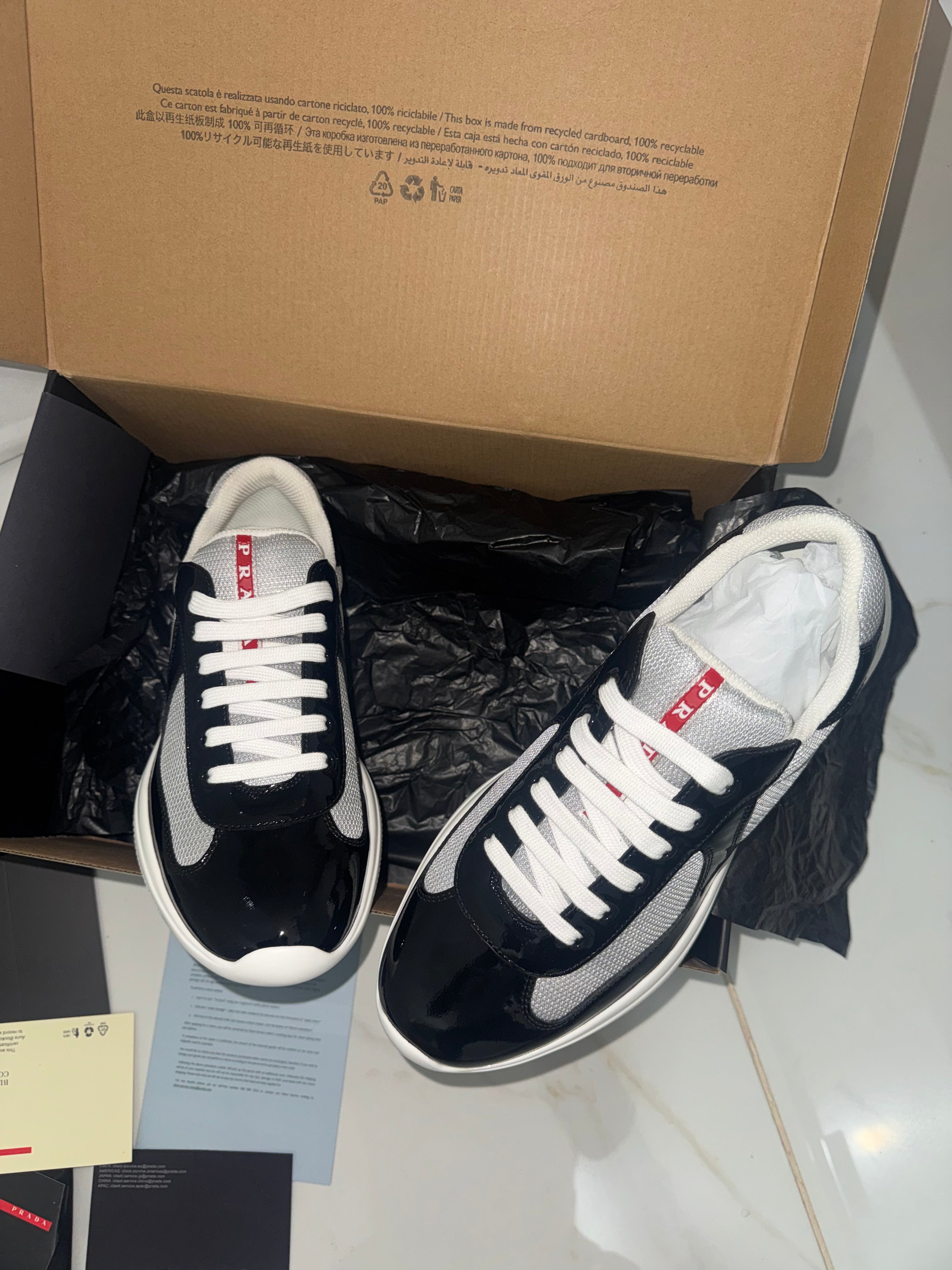 Sneakers Prd America ´ s Cup black & white 10/10