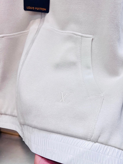 Bomber léger réversible Monogram blanc lv