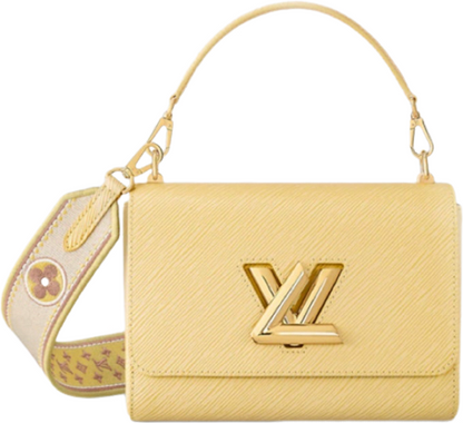 Sac twist MM jaune plume facture
