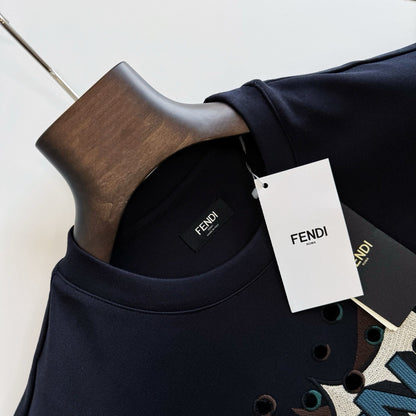 FF T SHIRT COTON BLEU 10/10