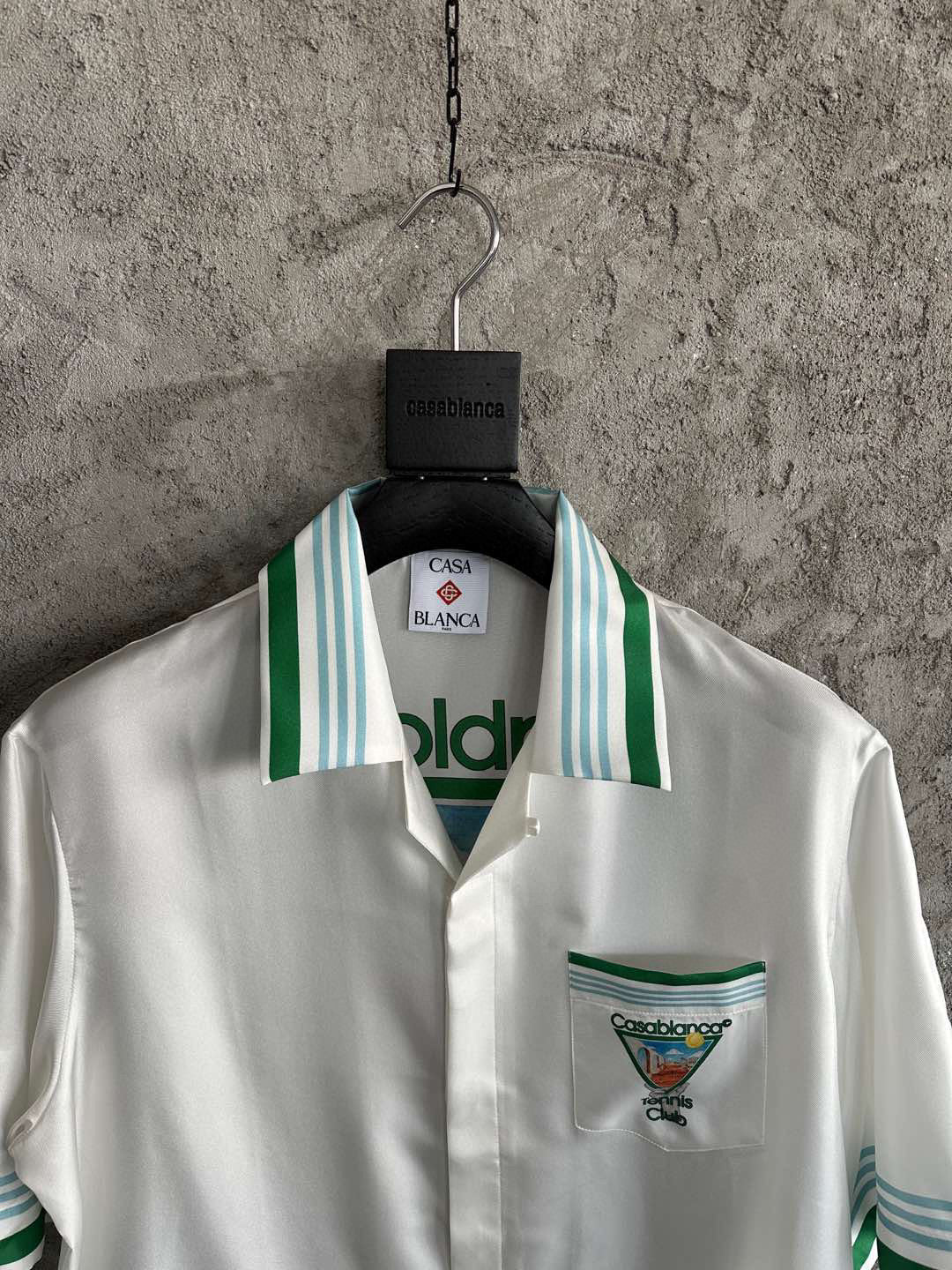 METAPHYSICAL TENNIS ICON SHORT SLEEVE SILK SHIRT ensemble