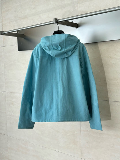 Veste imperméable en velours technique lv