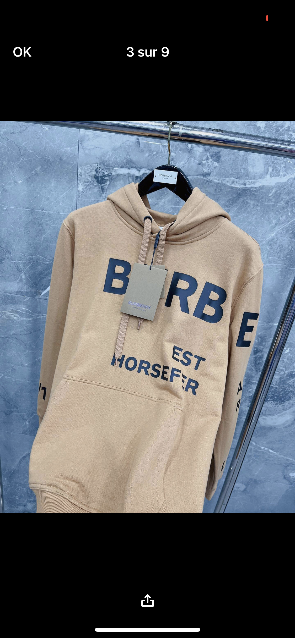 Sweat brb marron facture