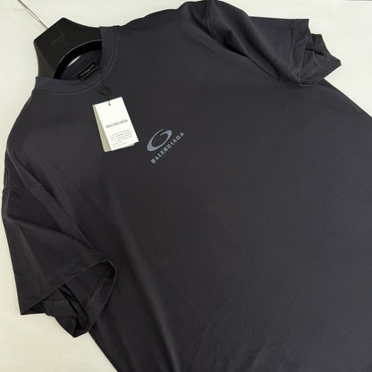 T-SHIRT LOOP SPORTS ICON OVERSIZE POUR HOMME EN NOIR DÉLAVÉ BLNCG