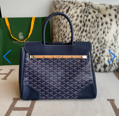 Sac cabas Saigon Blue navy facture