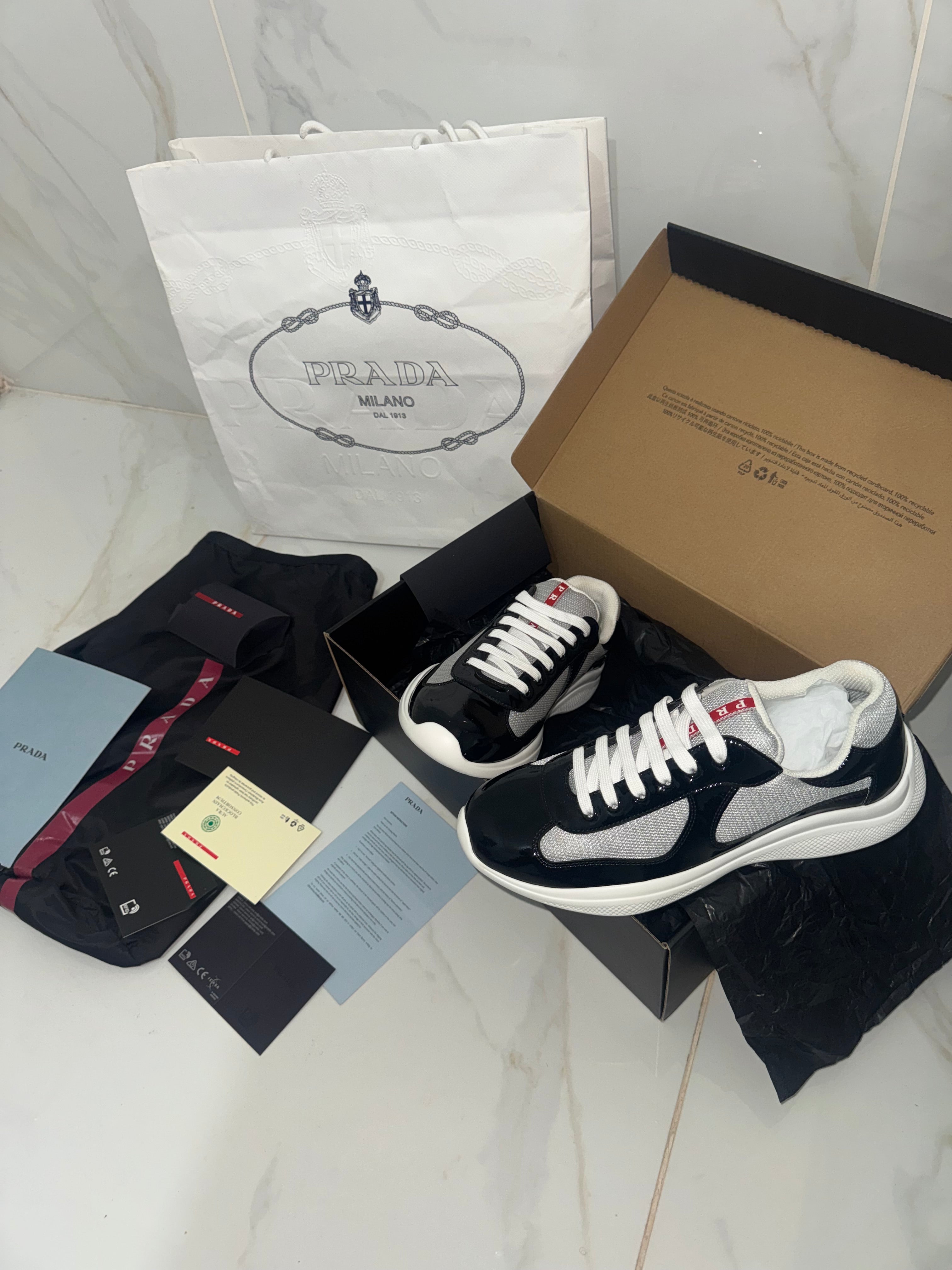Sneakers Prd America ´ s Cup black & white 10/10