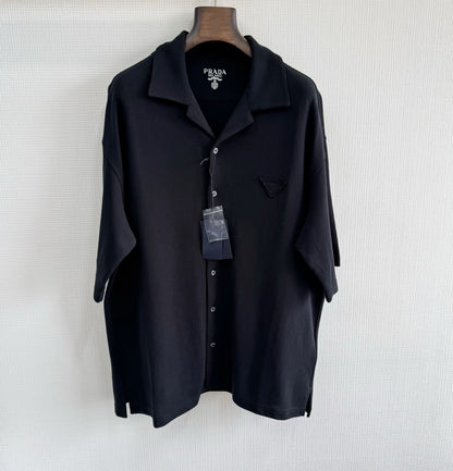 Chemise piquée coton prd noir