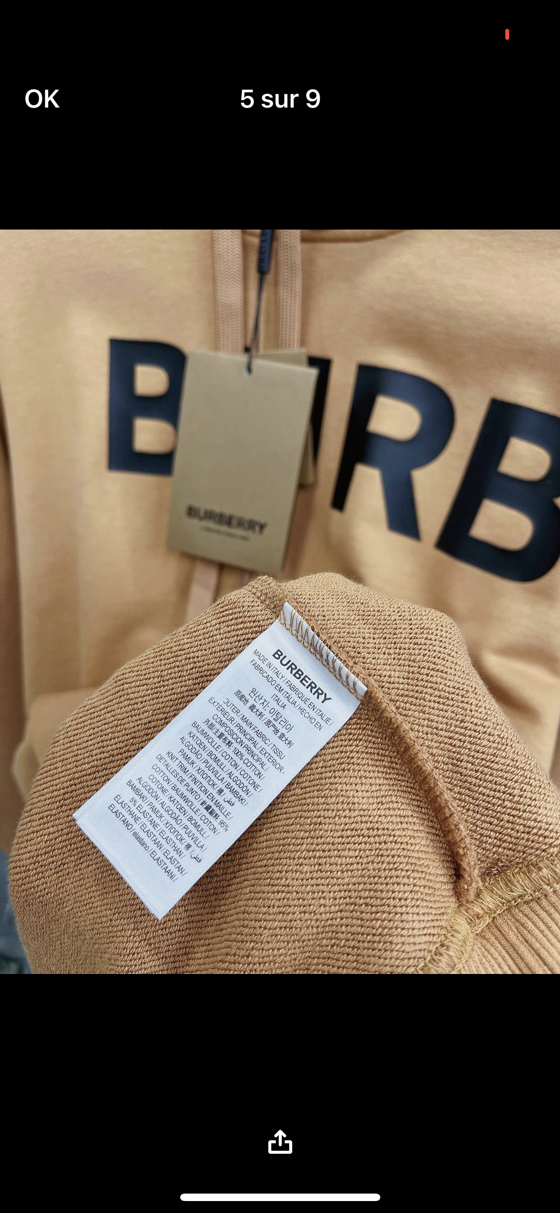 Sweat brb marron facture