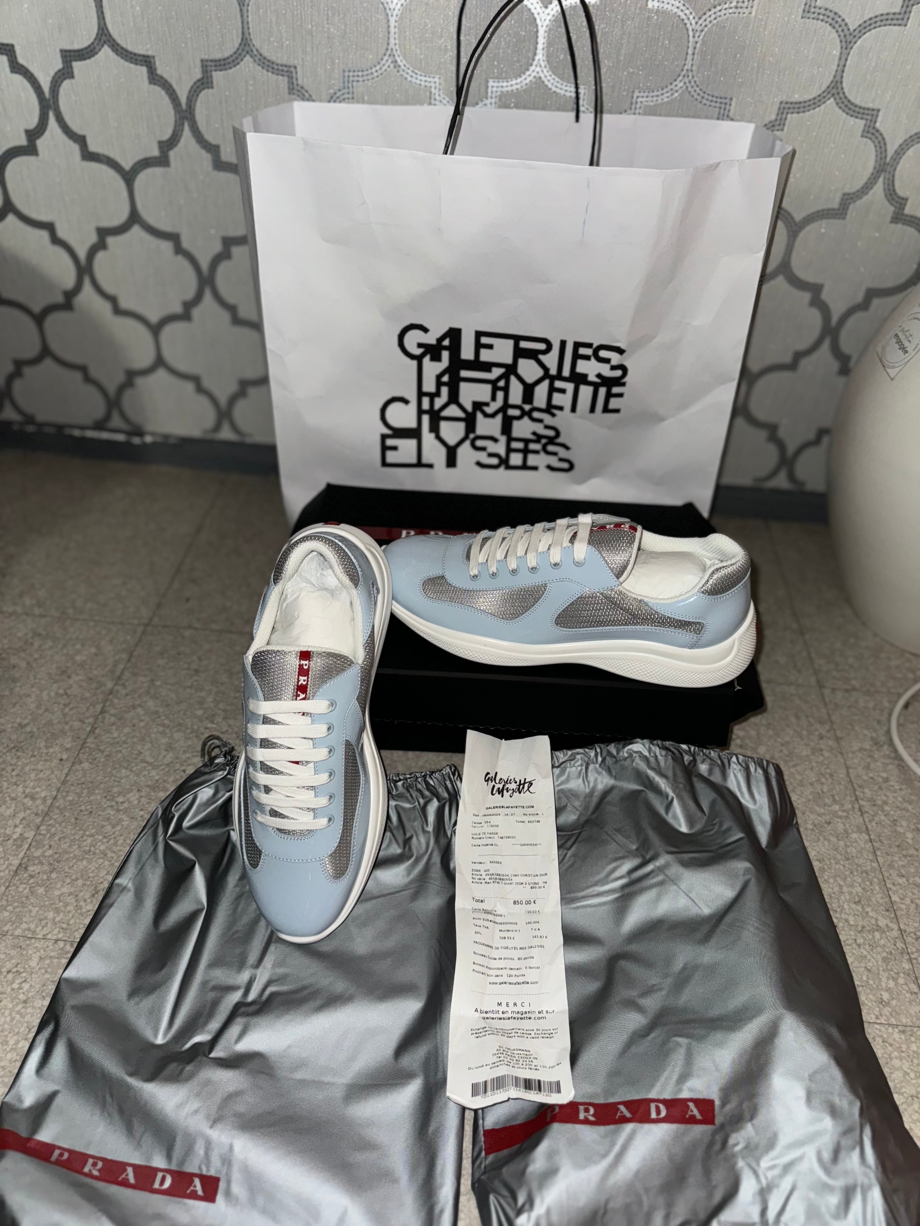 Sneakers Prd America ´ s Cup smooth bike fabric Sky blue