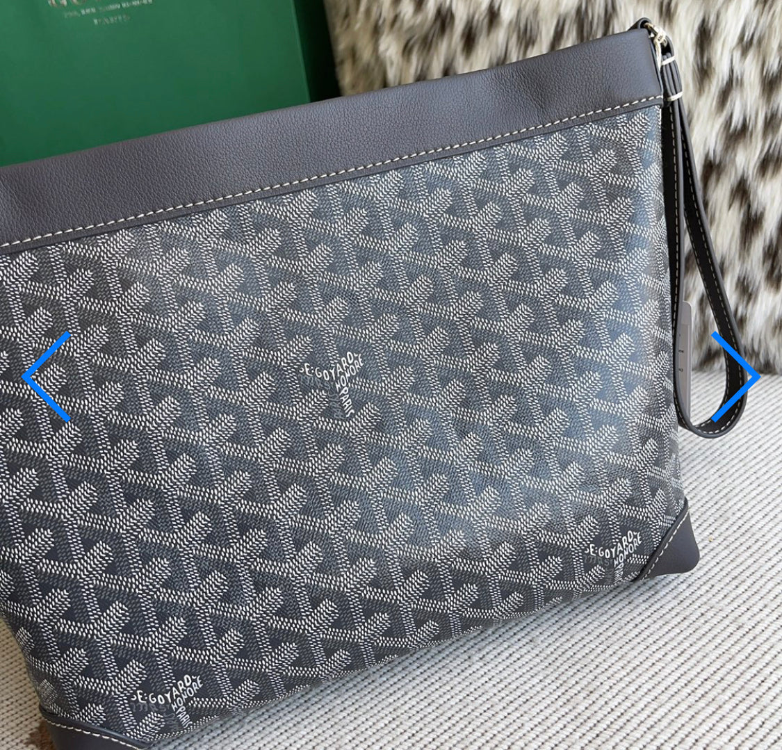 Pochette conti  grey facture