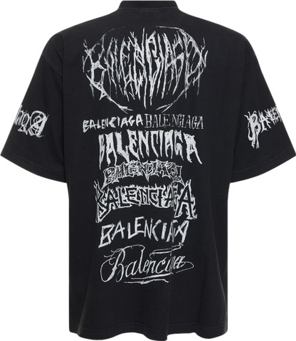 Balenciaga T-shirt en coton imprimé logo LNY