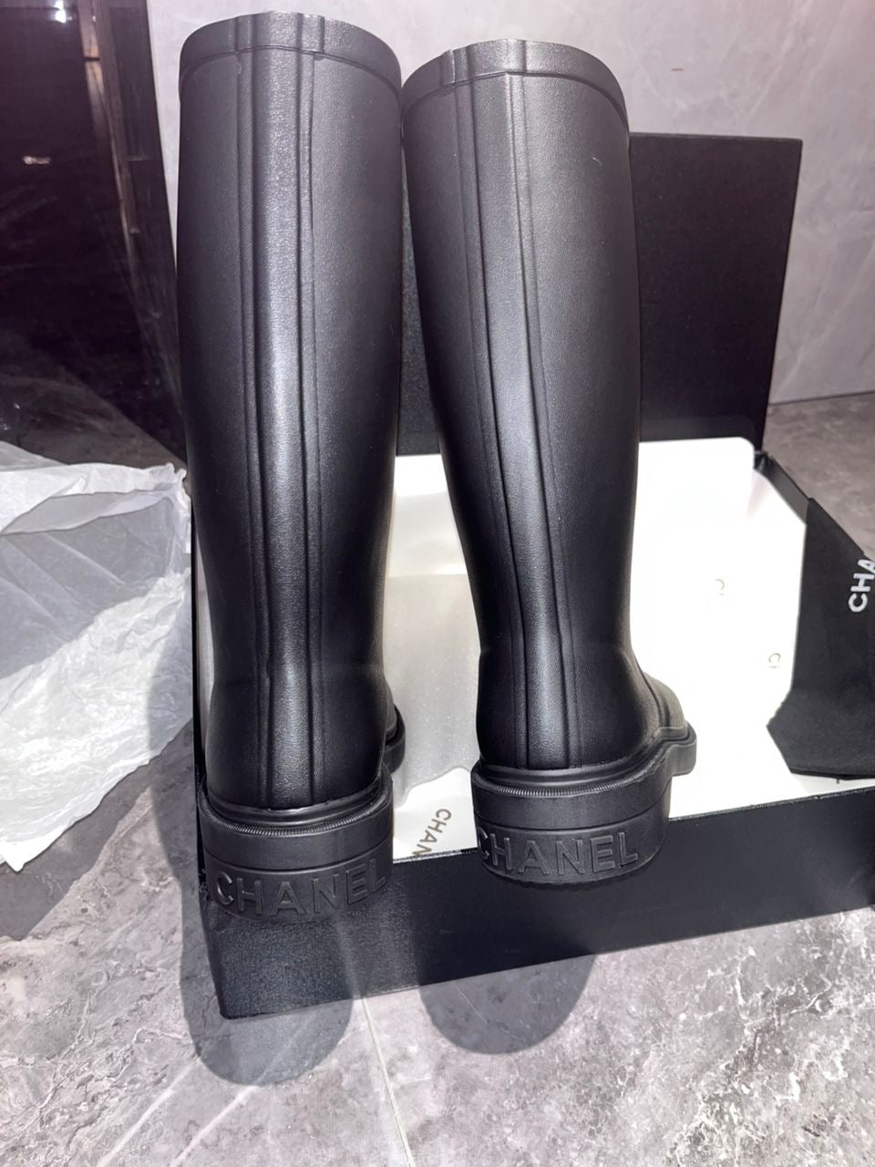 Bottes Chnl noir FEMME 10/10 ⚡️📦🚚