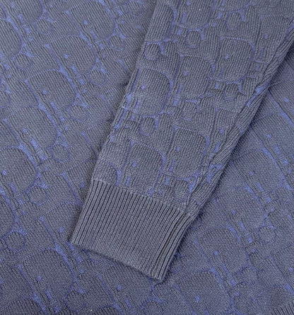 Pull Cd oblique  ecru bleu