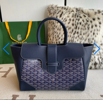 Sac cabas Saigon Blue navy facture