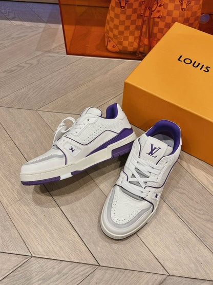 Lv trainers blanche/purple  facture