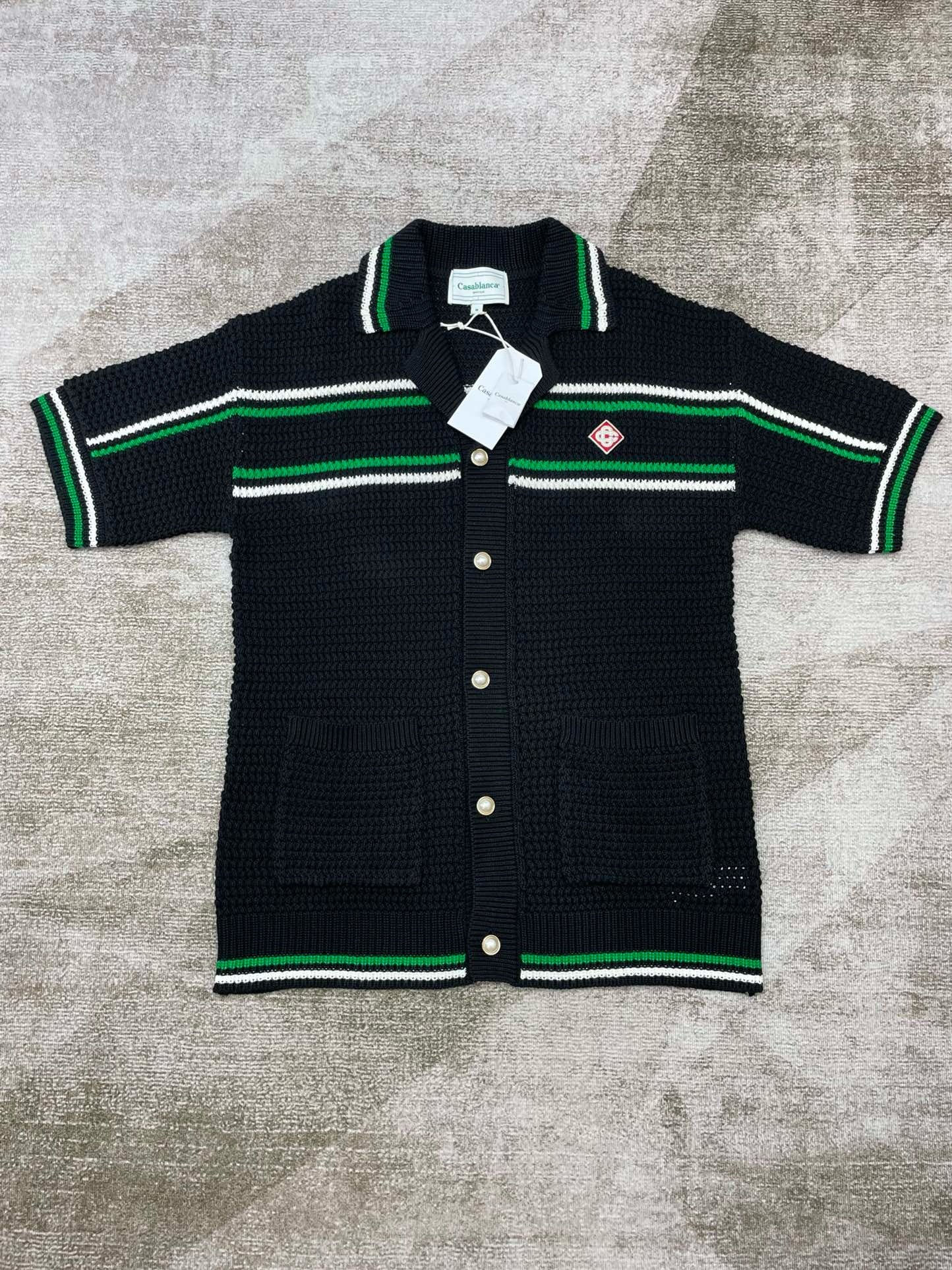 Casa tennis crochet shirt manches courtes