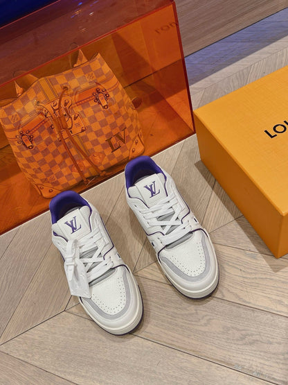 Lv trainers blanche/purple  facture