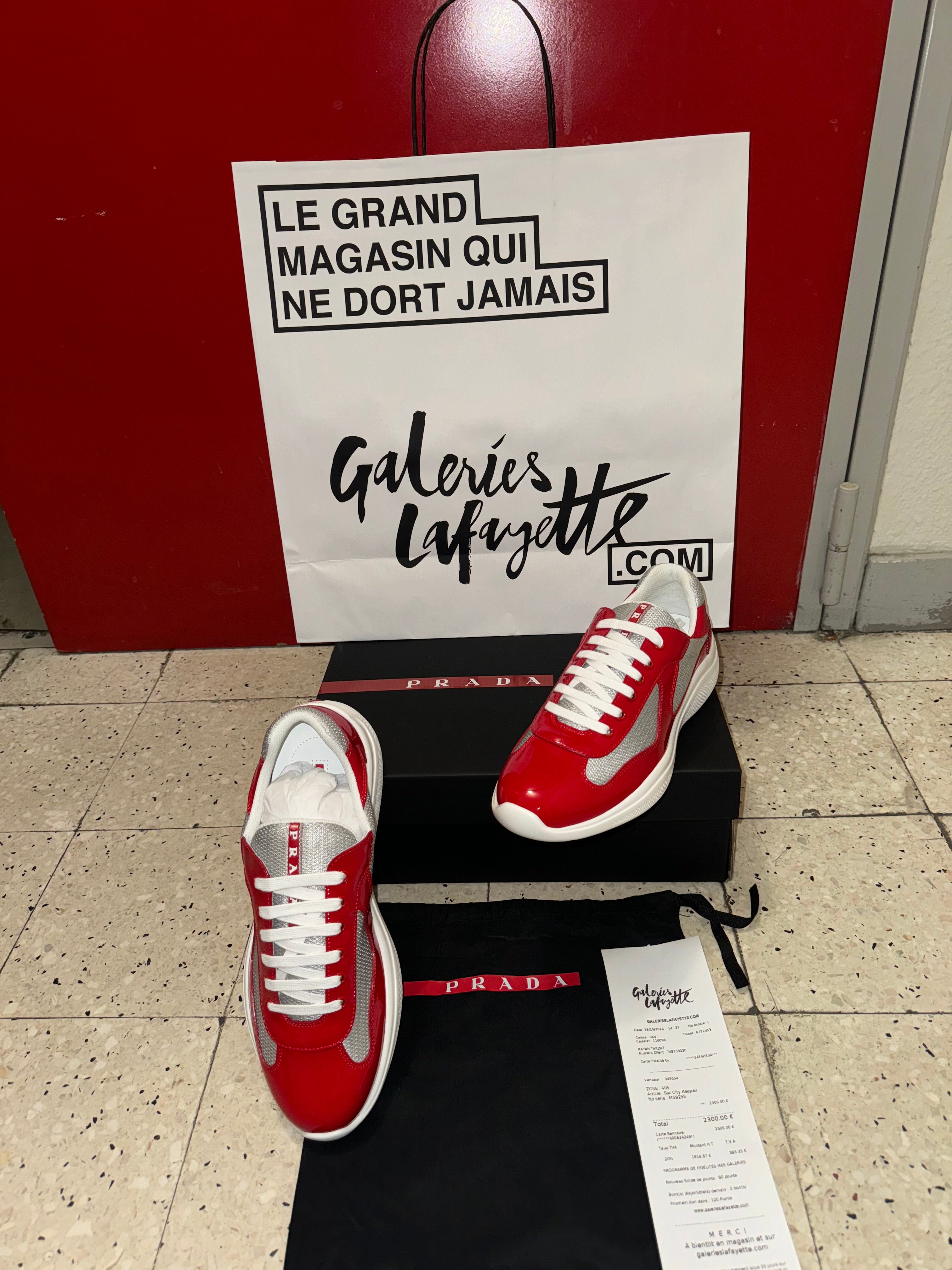 Sneakers Prd America ´ s Cup  tissu bike lisse red 10/10