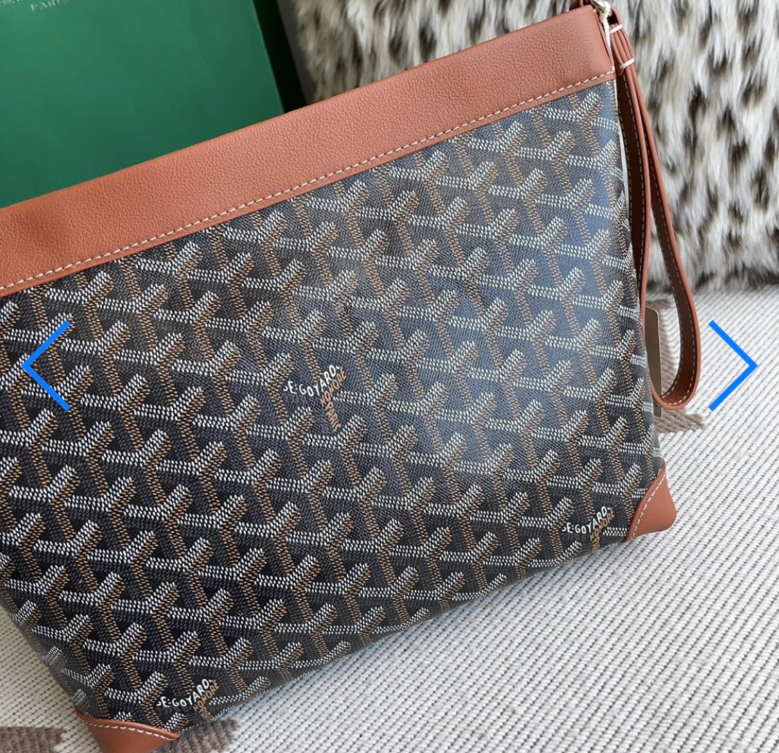 Pochette conti  brown facture