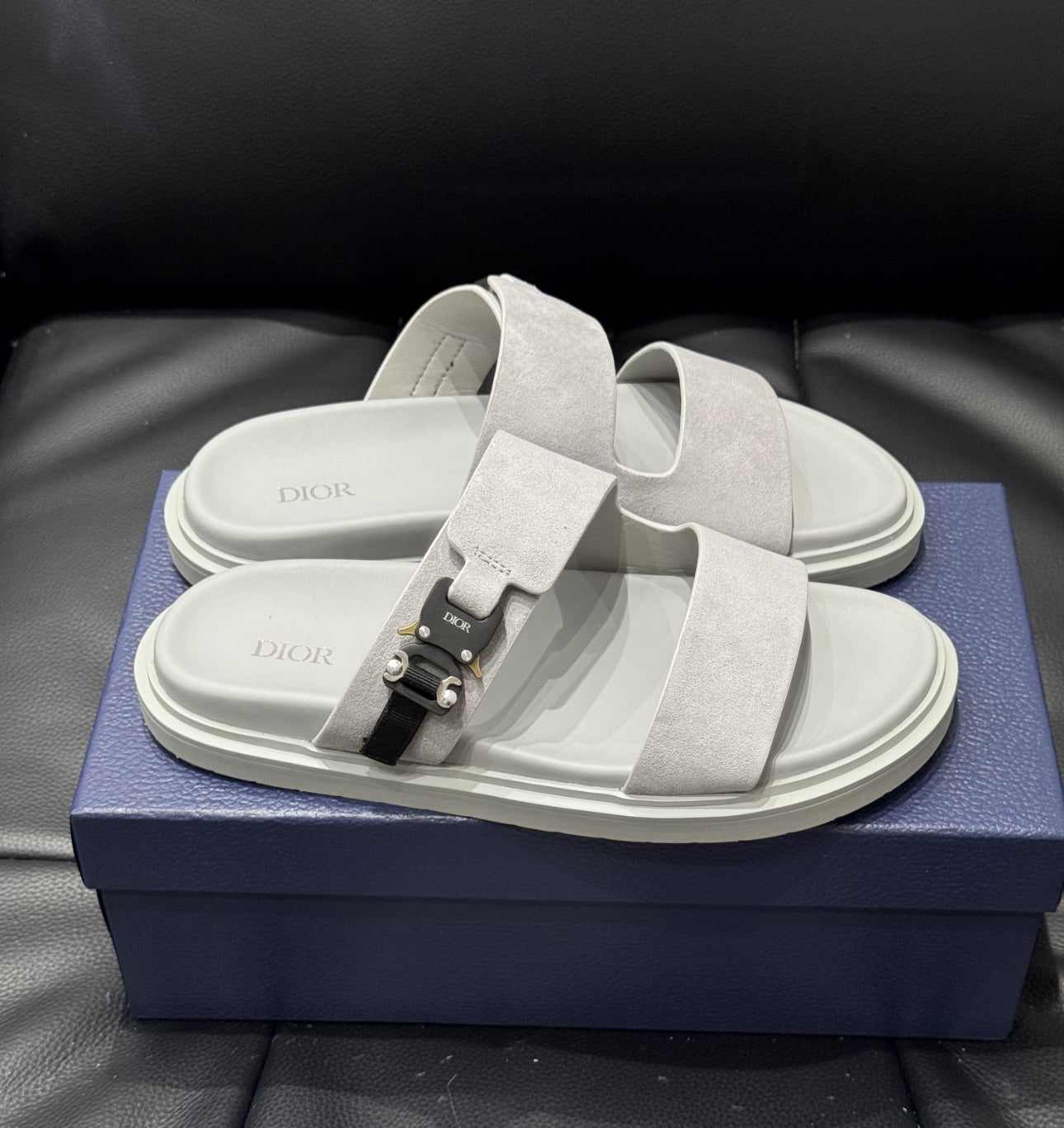 Sandale Dior Aqua Suède grise