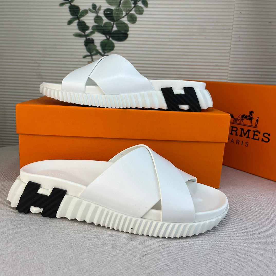 Hrms Infra Sandal In Nappa Leather blanc