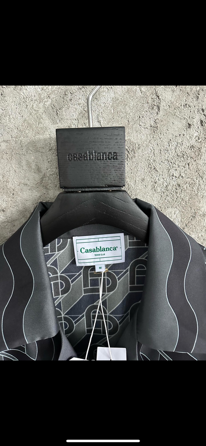 Casa B black silk shirt/pants