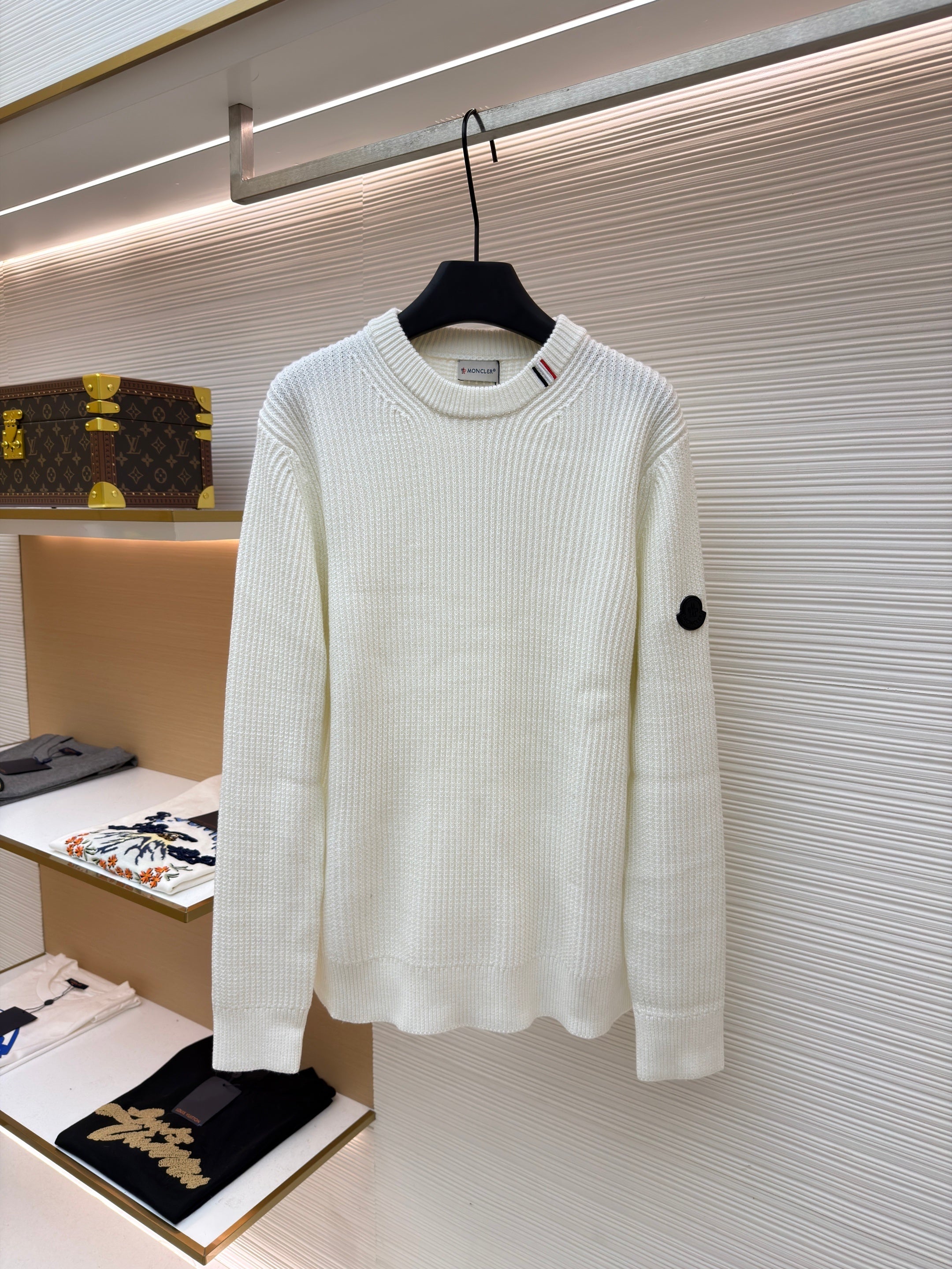 PULL MONCLR BLANC HOMME 10/10 🇫🇷