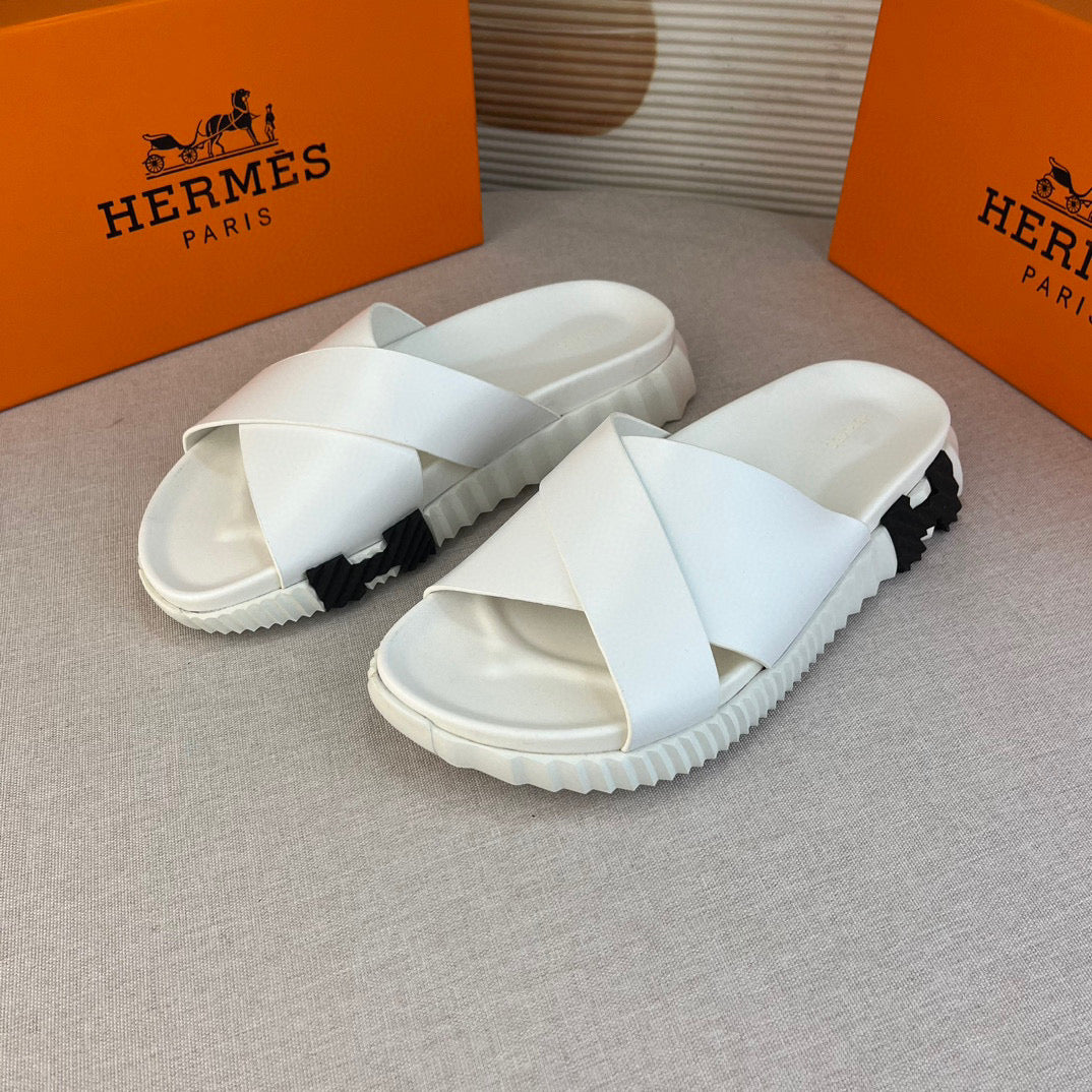 Hrms Infra Sandal In Nappa Leather blanc